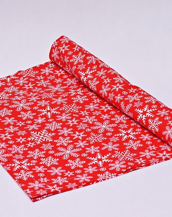 Bieżnik świąteczny serweta świąteczna obrus na stół bieżnik śnieżki, Uszyciuch