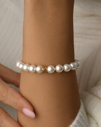 Bransoletka z pereł Seashell i srebra 925 pozłacanego, Coccola JEWELLERY