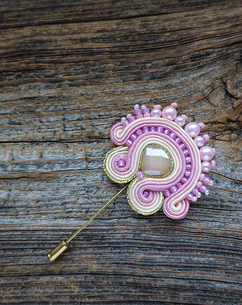 Cukierkowa  broszka soutache, Mró Soutache