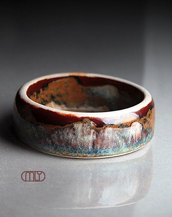 Jesienna/porcelanowa bransoleta/ zamówienie indywidualne - zaliczka, Magda Łysiak