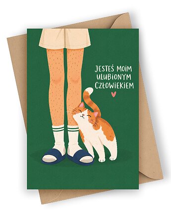 Kartka dla bliskiej osoby- Jesteś moim ulubionym człowiekiem, Czarna Owca Karteczki