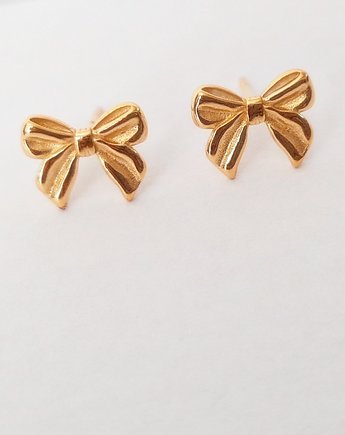 Kolczyki pozłacane Śliczne kokardki, Czaki Bransoletki