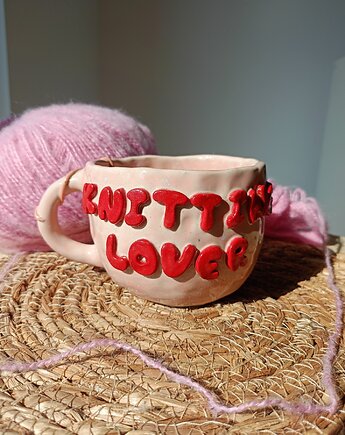 Ceramiczny kubek ,,Knitting Lover", Ceramic Reve