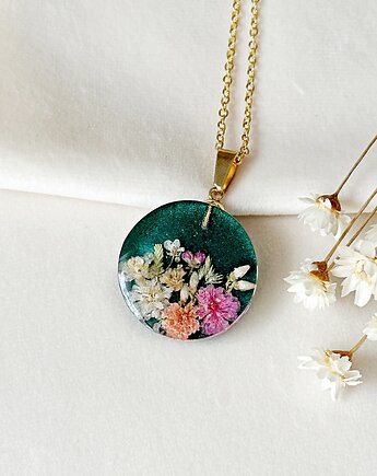 Zielony naszyjnik z kwiatami, Colie