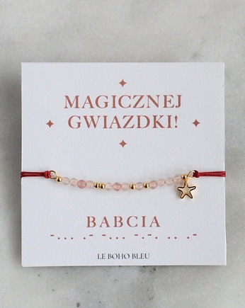 BABCIA w alfabecie Morse'a - Magicznej Gwiazdki, Le Boho Bleu