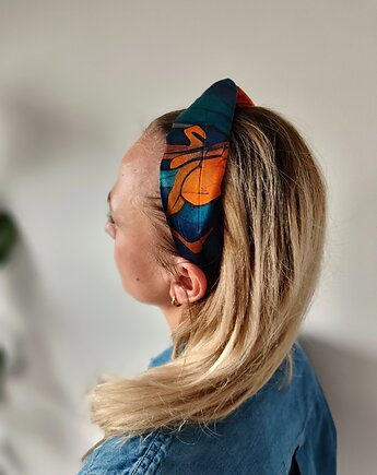 Jedwabna opaska do włosów kosmiczny sen SILK CROWN, Capillum