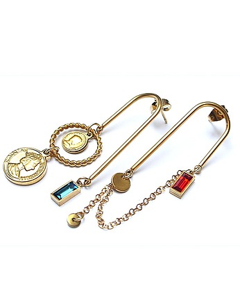 Kolczyki pozłacane Alloys Collection  /Odd/ -  Waves vol. 11 /2.10.25w/, KiKa pracownia