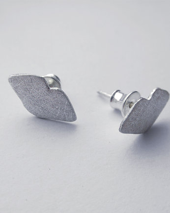 Kolczyki srebrne USTA, Katarzyna Kaminska ART