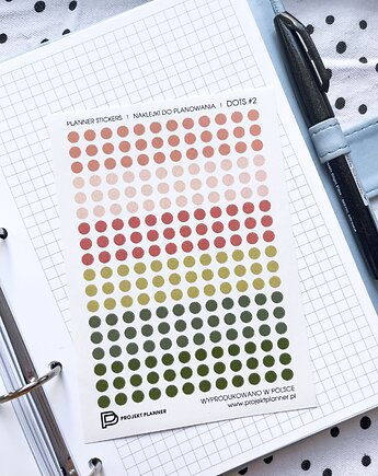 Naklejki do planowania PLANNER STICKERS DOTS #2, Projekt Planner