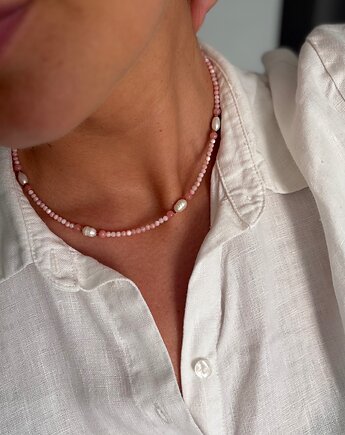 Choker z perełek i kamieni naturalnych, Messme