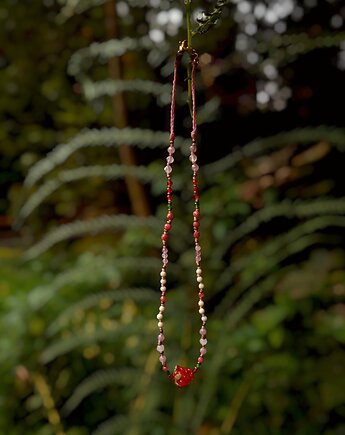 Naszyjnik MALINKA z kamieniami naturalnymi, Moon Spirit Stones