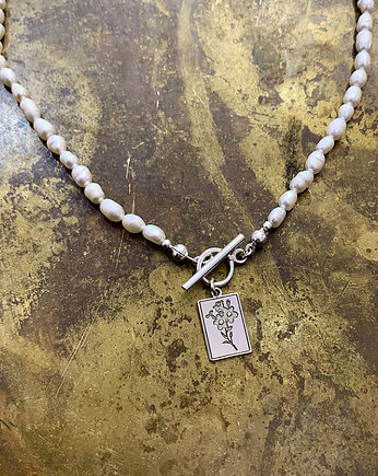 Flora- Niezpaominajka-Naszyjnik- Perły, BOSKE