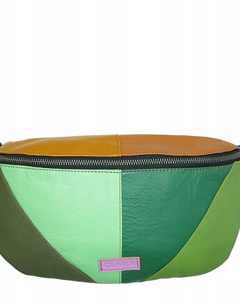 Nerka damska skórzana pojemna na ramię szeroki pasek regulowany OLIVKA, Olivka Warsaw