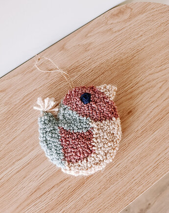 Miękka zawieszka ścienna - ptaszek z ogonkiem NA ZAMÓWIENIE, Dwa Sploty