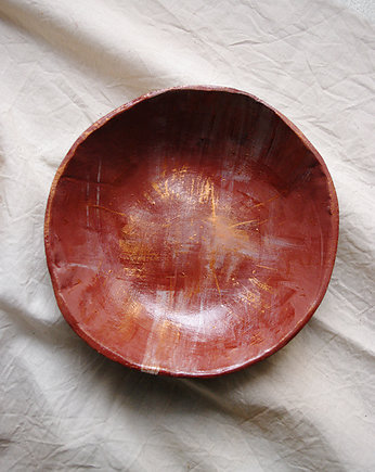Patera miseczka wabi sabi terakota miedź 02, Fałda studio