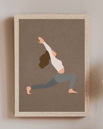 Plakat joga Asany Yoga A3 Medytacja Plakat z motywem jogi Plakat boho, Kalibri Arts