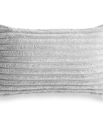Cord szara poduszka dekoracyjna 50x30, Poduszkowcy