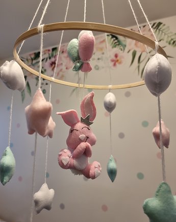 Karuzela nad łóżeczko - króliczek z balonikami, Floza baby& home