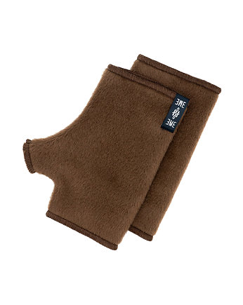 Cozy gloves / brown alpaca, EWE EME