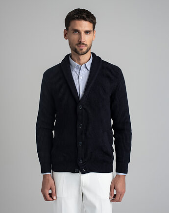 Sweter kardigan magnano vn granatowy, BORGIO