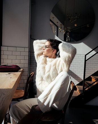 Sweter Lovisa Kremowy, OKAZJE - Prezent na Święta