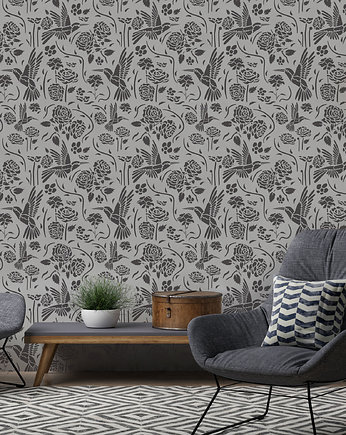Powtarzalny szablon malarski /BIRD CHINOISERIE, Szablony Nakleo