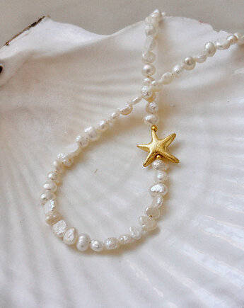 Naszyjnik z pereł naturalnych gwiazda, Chmolowska Jewellery