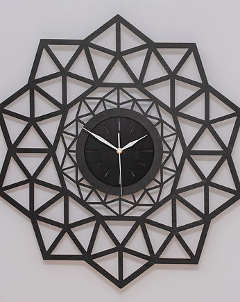 DEKORACYJNY, GEOMETRYCZNY ZEGAR AŻUROWY M ( 50 x 50 cm ), ORNAMENTI