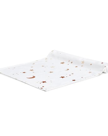 Bieżnik Gwiazdki 40 x 180 cm, White pocket