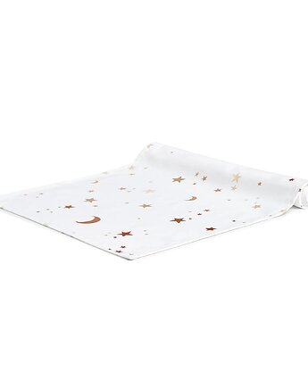 Bieżnik Gwiazdki 40 x 180 cm, White pocket
