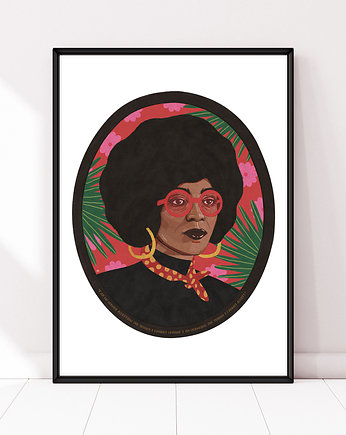 Kobieta, plakat, kwiaty,, Żaneta Antosik PRINTS