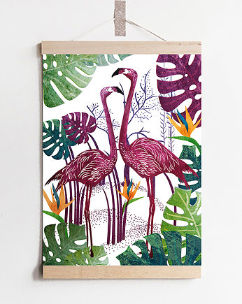 Flamingi |print| B2|A3|A4, Pencil Studio
