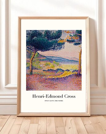 Henri Cross plakat, kolorowa dekoracja ścienna, krajobraz, black dot studio