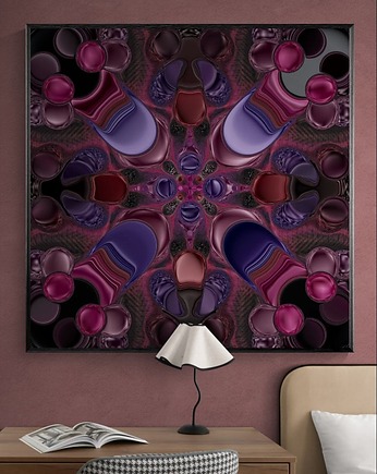 Liquid Symmetry #6, autorski graficzny obraz, AAS Art Studio