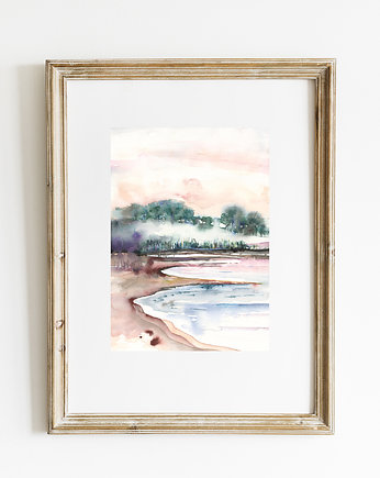 Pejzaż numer 7, A4, 21x30 cm, JUST ILUST Justyna Małczak