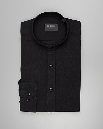Koszula limido 00562 czarny slim fit, BORGIO