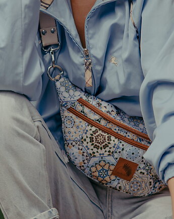 Nerka z wodoodpornego, drukowanego poliestru, wzór heksagony, Karolina Audycka