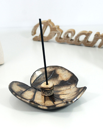 Miseczka liść -  na kadzidło, palo santo, biżuterię, drobiazgi, 10FingersArt
