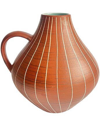 Ceramiczny wazon z uchem Gramann Keramik, Niemcy, lata 70., Good Old Things