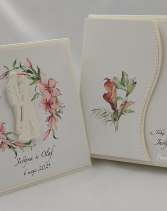 Kartka na ślub w pudełku z kopertą, W2, Anna Art and Crafts