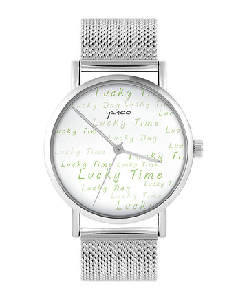 Zegarek - Lucky day - bransoleta mesh, OKAZJE - Prezenty na 18 dla chłopaka