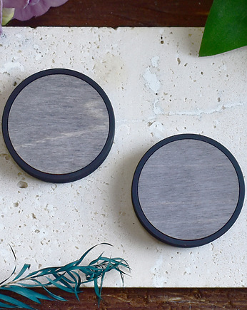 Tunele do uszu 10-100mm / wypełnienie z drewna / szare, Spirit Of Copper