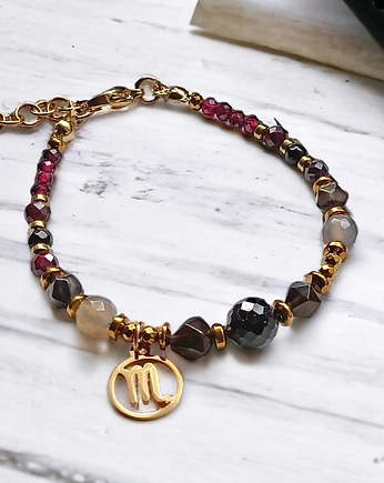 SKORPION - zodiac colletion - PREMIUM - gold, kaktusia