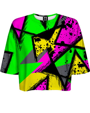 DR.CROW T-shirt Krótki CROP Abstract Geometric, DrCrow
