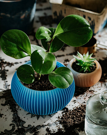 Średnia doniczka 71P01.500.BLUE / eko / zero waste / minimalizm, 71rzeczy