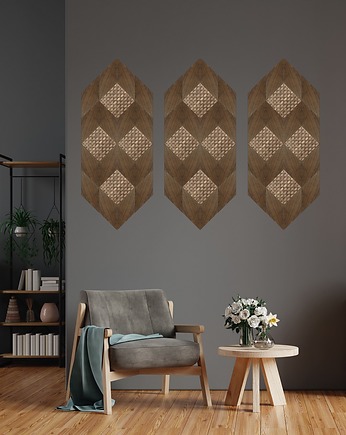 Drewniana dekoracja ścienna TRIBAL Drewniany Panel, VENE DESIGN 