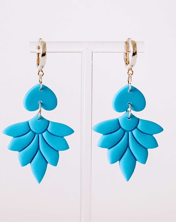 Kolczyki BOHO LOTUS BLUE, Claudette