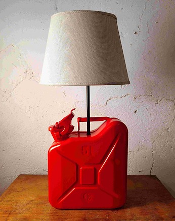Designerska lampa loftowa z metalowego kanistra , KLAMOTOWNIA PANA TUSTA
