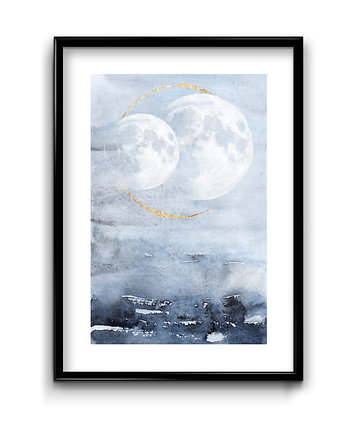 Plakat Dwa Księżyce, Bury Lis