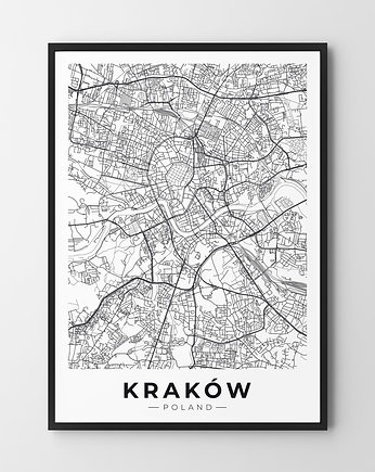 Plakat Mapa Krakowa, HOG STUDIO